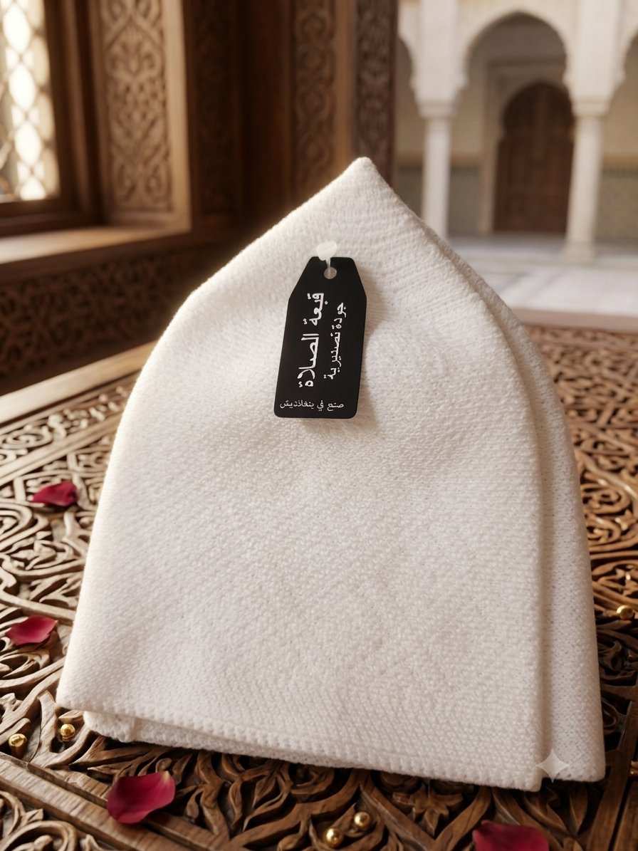 White Color Messenger Prayer Cap